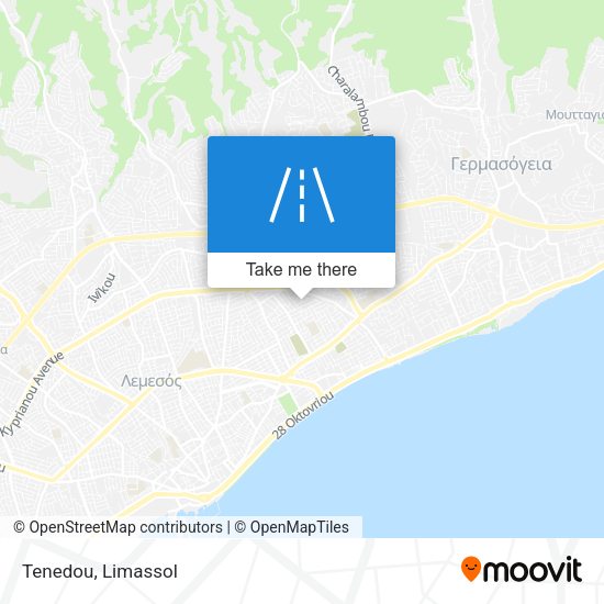 Tenedou map