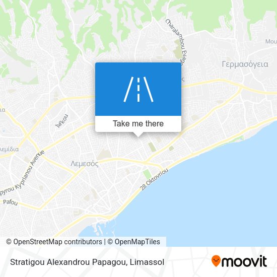 Stratigou Alexandrou Papagou map