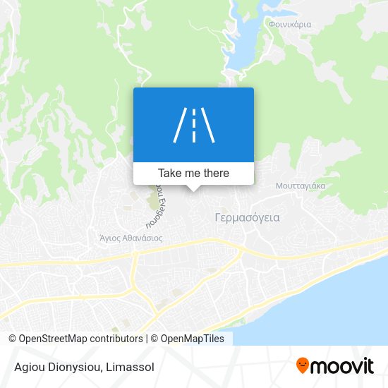 Agiou Dionysiou map