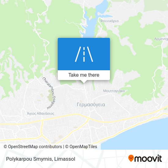 Polykarpou Smyrnis map