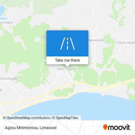 Agiou Mnimoniou map