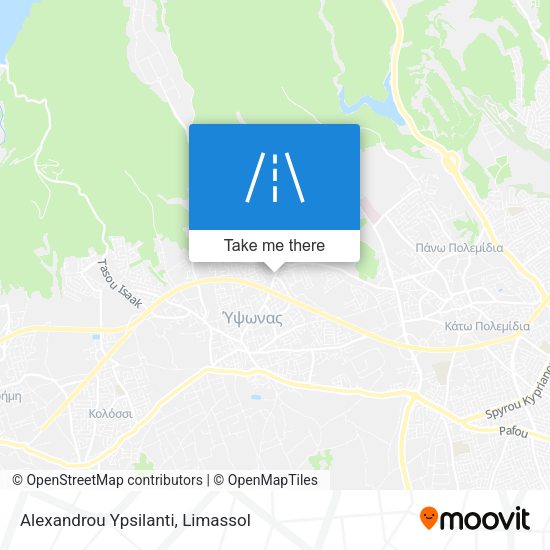 Alexandrou Ypsilanti map