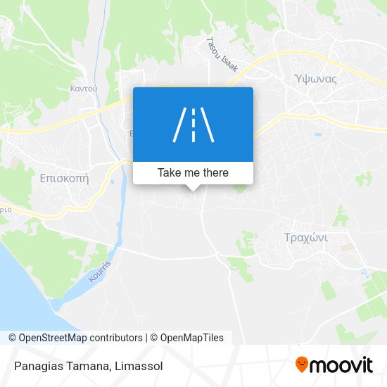 Panagias Tamana map