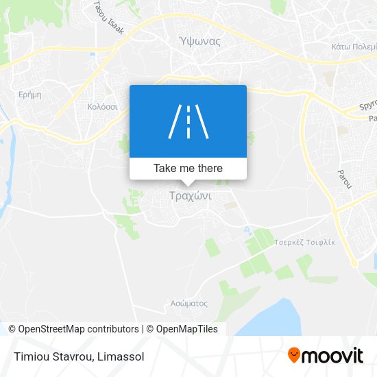 Timiou Stavrou map