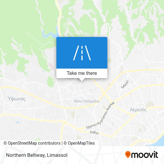 Northern Beltway map