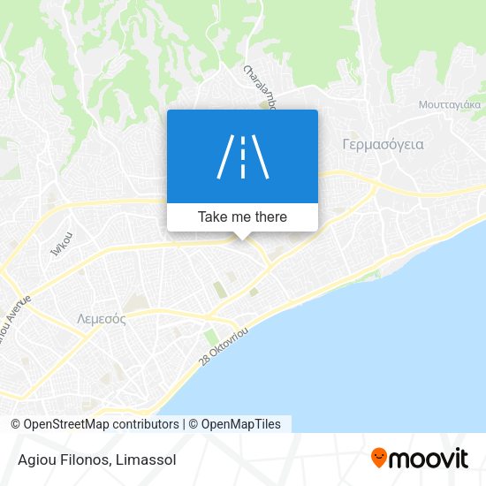 Agiou Filonos map