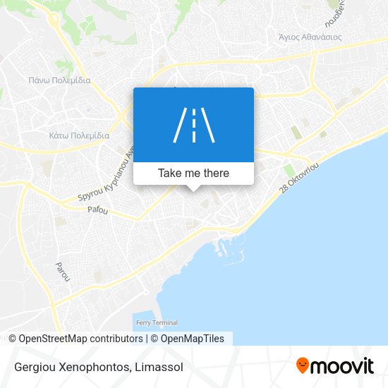Gergiou Xenophontos map