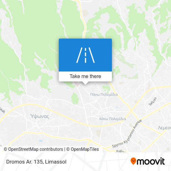 Dromos Ar. 135 map