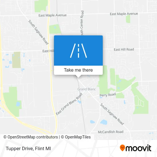Tupper Drive map