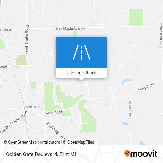 Mapa de Golden Gate Boulevard