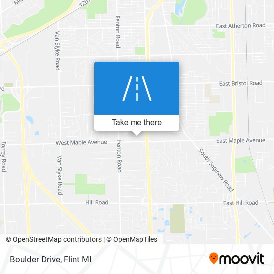 Boulder Drive map