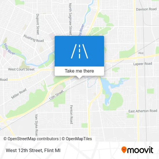 West 12th Street map