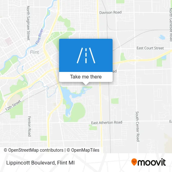 Lippincott Boulevard map
