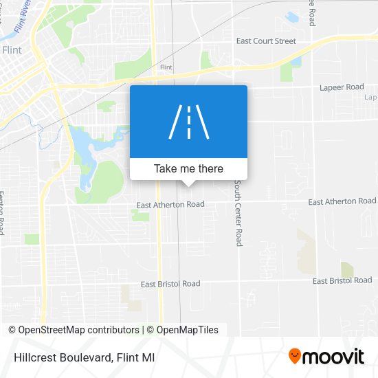 Mapa de Hillcrest Boulevard