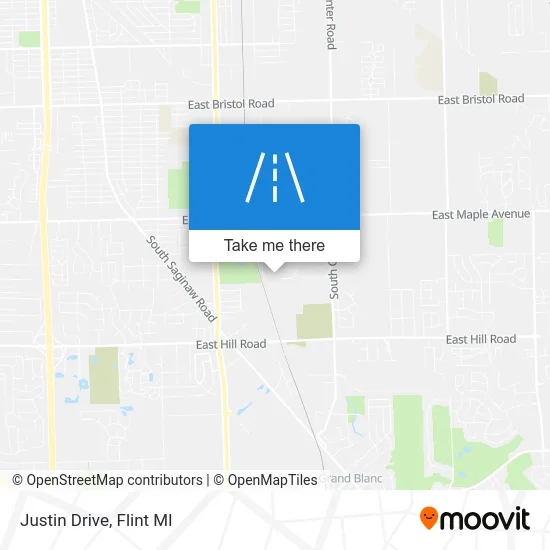 Justin Drive map