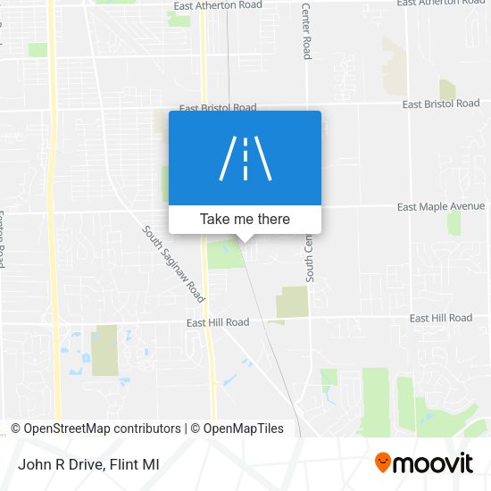 John R Drive map