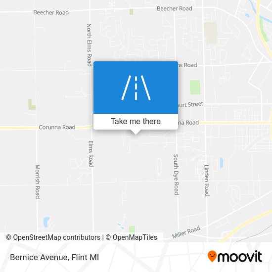 Bernice Avenue map