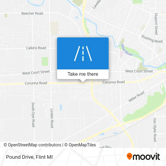 Pound Drive map