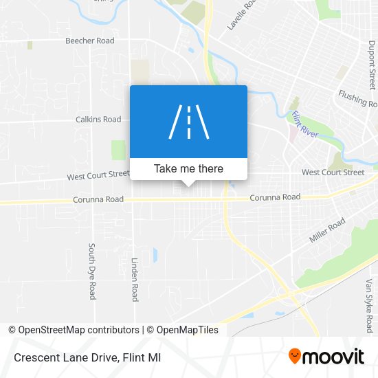 Mapa de Crescent Lane Drive