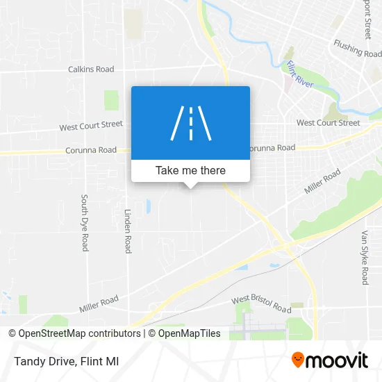 Tandy Drive map