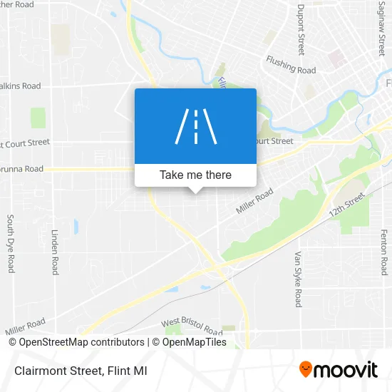 Clairmont Street map