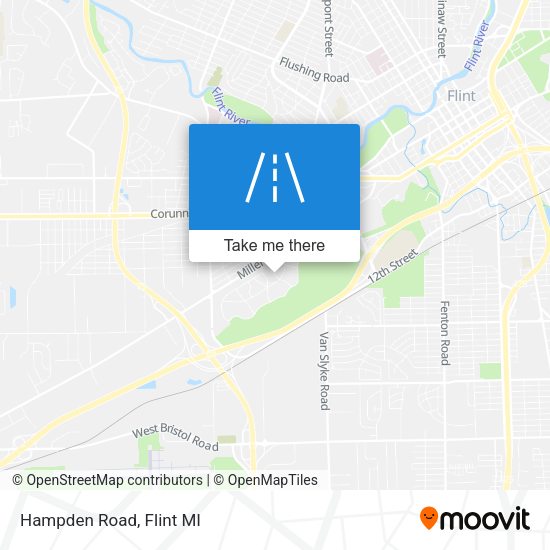 Hampden Road map