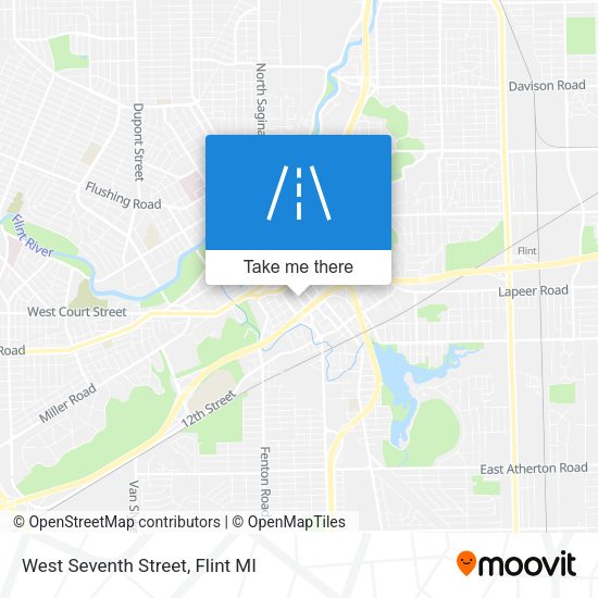West Seventh Street map