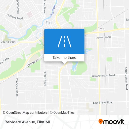 Mapa de Belvidere Avenue