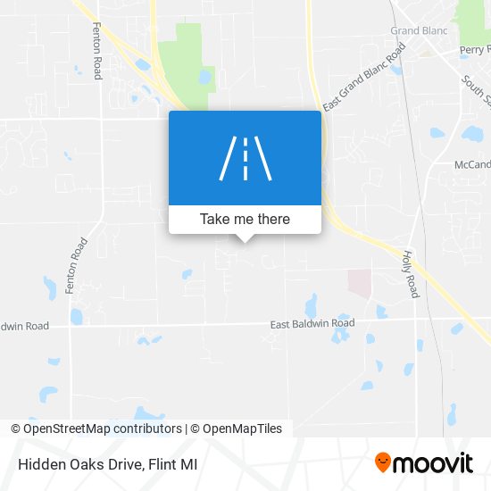 Mapa de Hidden Oaks Drive
