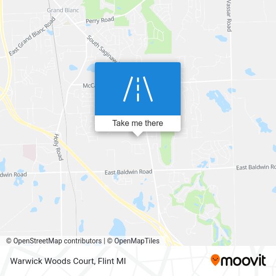 Mapa de Warwick Woods Court
