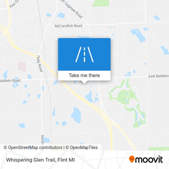 Mapa de Whispering Glen Trail