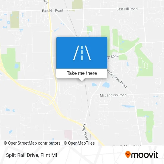 Split Rail Drive map