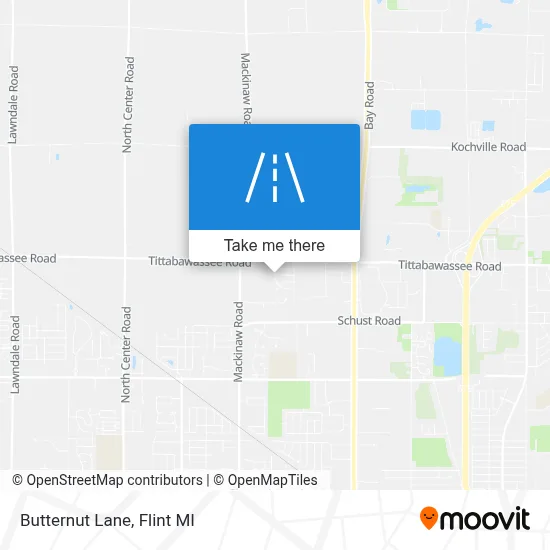 Butternut Lane map