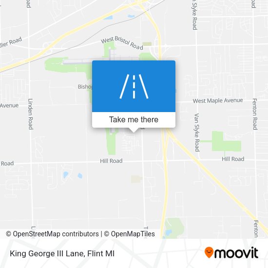 Mapa de King George III Lane