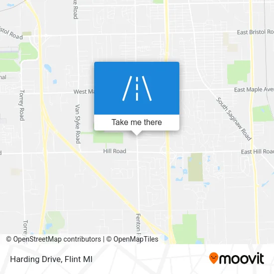 Harding Drive map