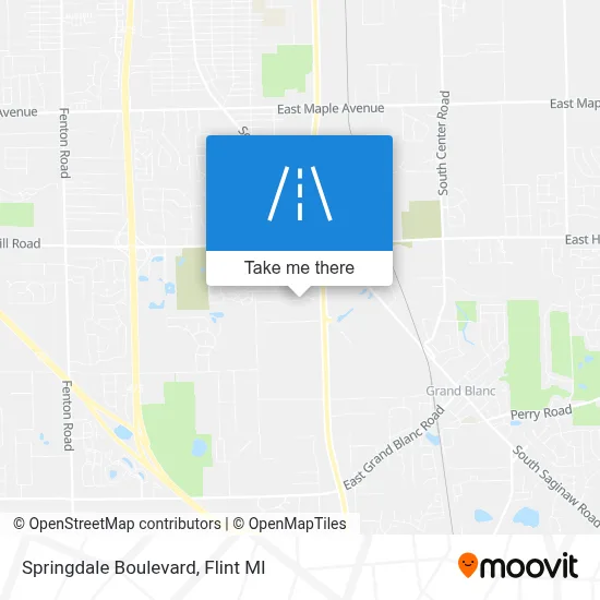 Springdale Boulevard map