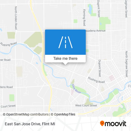 East San Jose Drive map