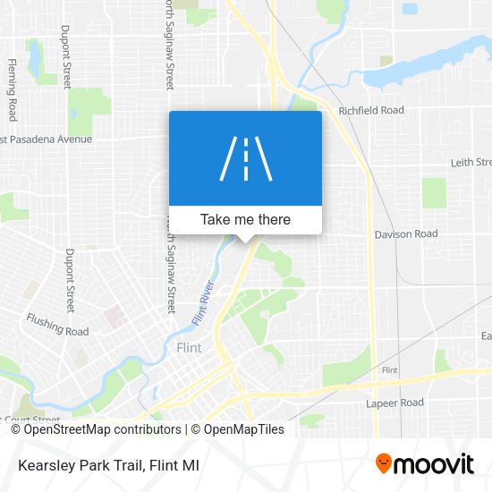 Mapa de Kearsley Park Trail