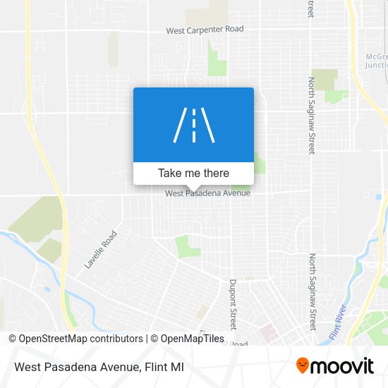 West Pasadena Avenue map