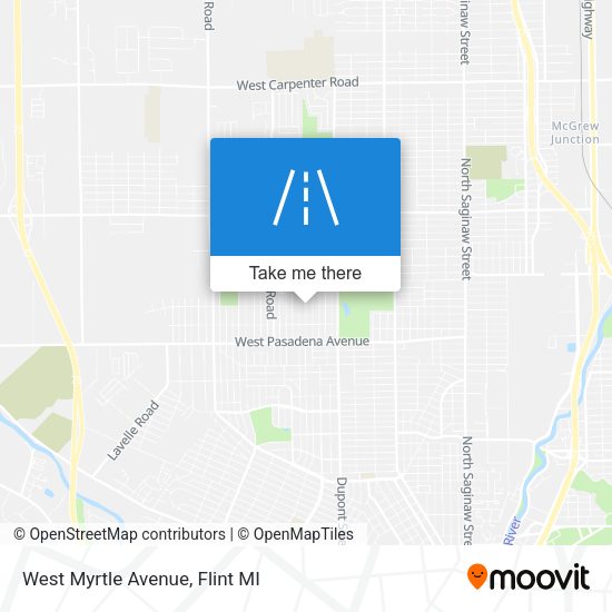 Mapa de West Myrtle Avenue