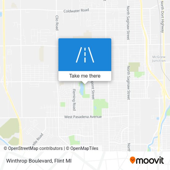 Mapa de Winthrop Boulevard