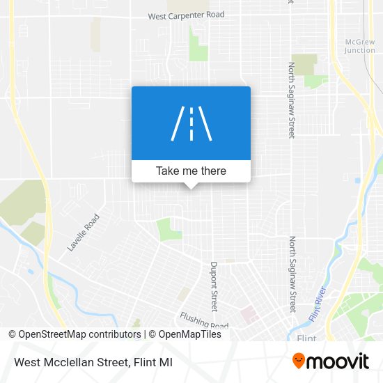 West Mcclellan Street map