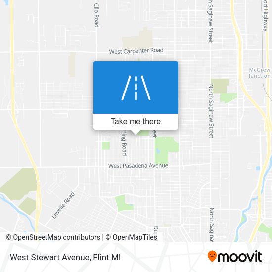 West Stewart Avenue map