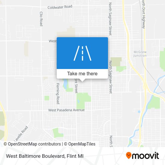 Mapa de West Baltimore Boulevard