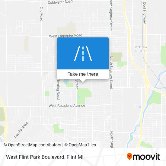 West Flint Park Boulevard map