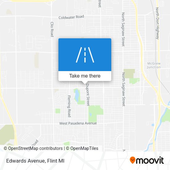 Edwards Avenue map