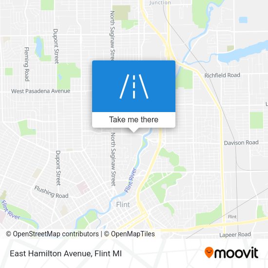 East Hamilton Avenue map