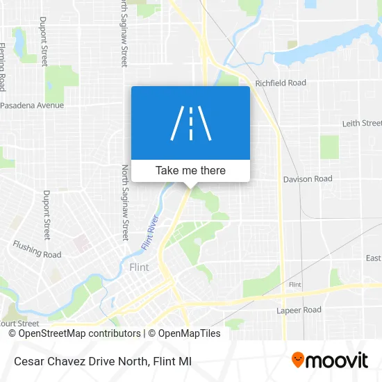 Cesar Chavez Drive North map