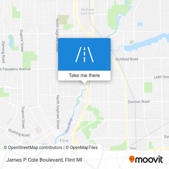 James P Cole Boulevard map