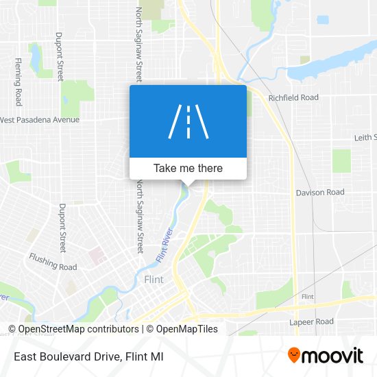 Mapa de East Boulevard Drive